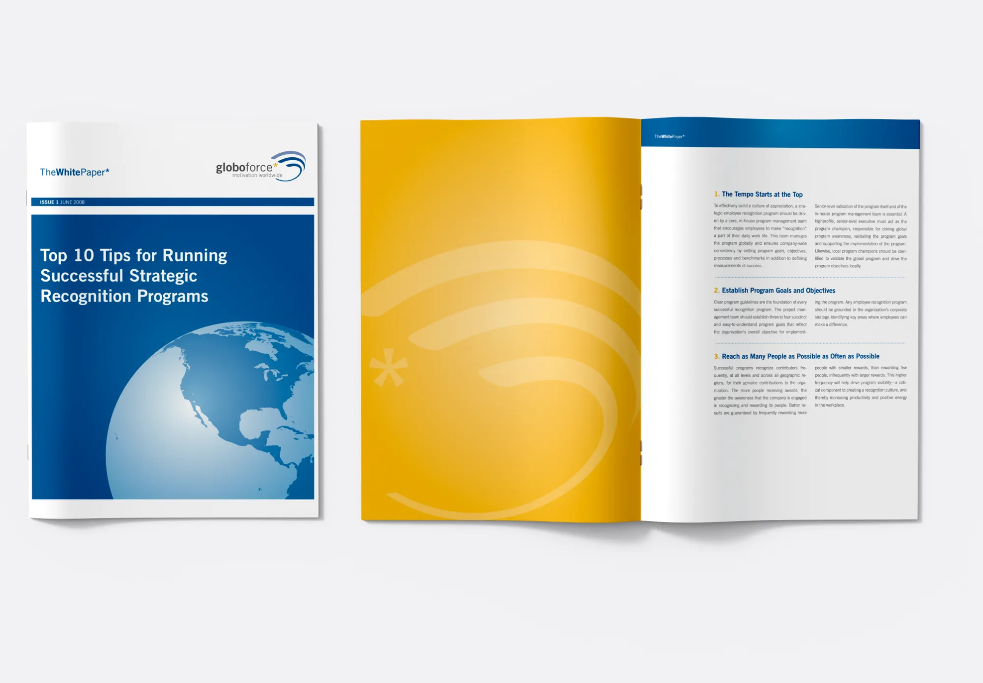 Globoforce whitepaper design